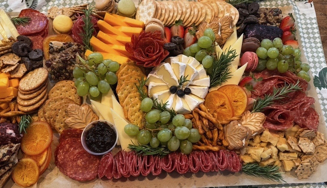 Charcuterie board with brie centerpiece murrieta